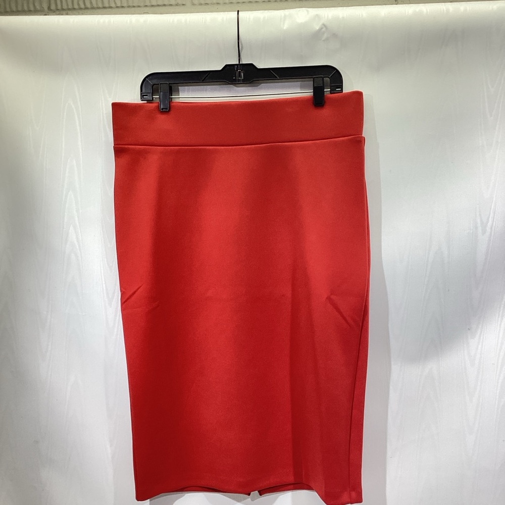 Eloquii Neoprene Knit Skirt Red Size 14 MINT